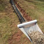 French Drain Install, East Meredith 2017