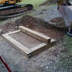 Jefferson - Landscape Timber Steps Installation, 2013