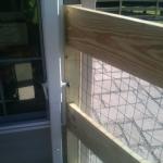 East Meredith - Fence to House attachment