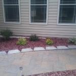 Stamford, 2015 - Mulch Bed Install - Plant Shrubbery / Fabric / Mulch
